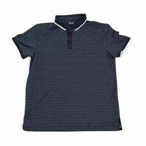 FLX Men's Dark Blue Polo Shirt